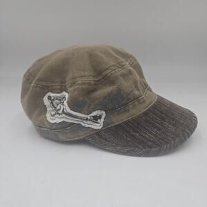 Vintage Y2K BKE Buckle Hat Embroidered Key Brown Cap Adjustable Panel Grunge